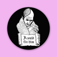 Image 3 of I Could Fix Him in Black Sticker