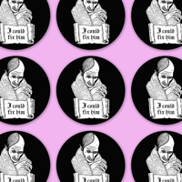 Image 4 of I Could Fix Him in Black Sticker
