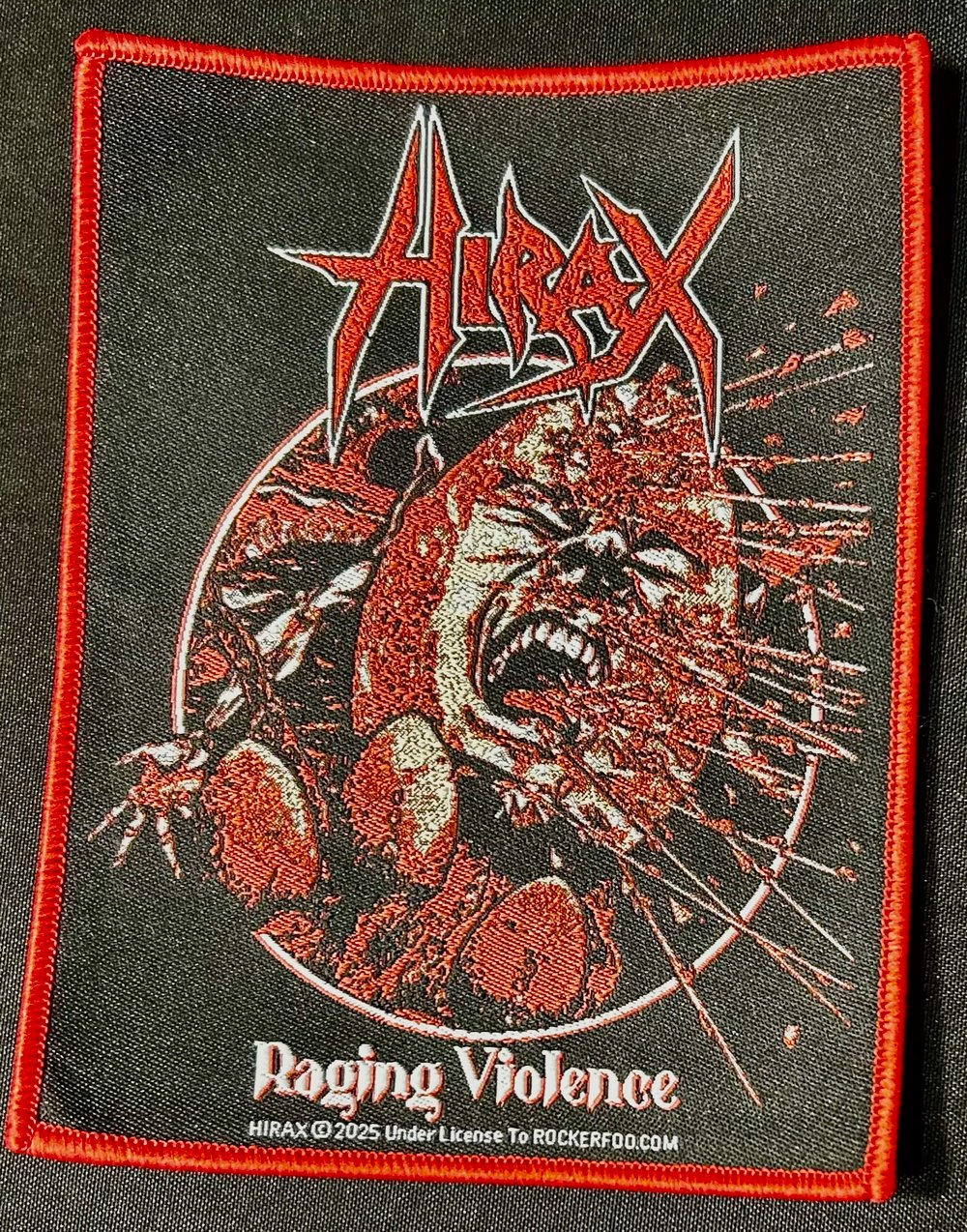 HIRAX 40TH Anniversary "Raging Violence" Patch