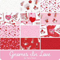 Image 20 of GNOMES IN LOVE 2.5" Rolie Polie 40pc by Tara Reed for Riley Blake Designs
