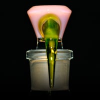 Image 3 of MILKY PINK / UV GREEN 18MM SLIDE