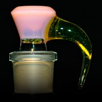 Image 1 of MILKY PINK / UV GREEN 18MM SLIDE