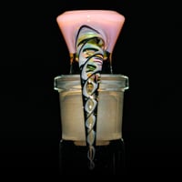 Image 3 of MILKY PINK / ILLUMINATI SPIRAL 18MM SLIDE