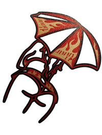 Umbrella Girl Fire Ultra Metallic Red/Gold/Black *Limit : 50*