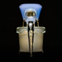 Image 3 of MILKY BLUE / LIGHT BRIGHT 18MM SLIDE