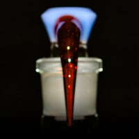 Image 2 of MILKY BLUE / POMEGRANATE 18MM SLIDE