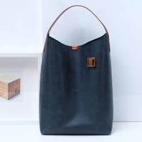 Image 1 of  Tube Tote Edit in navy