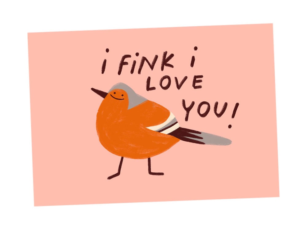 Image of POSTKARTE I fink I love you