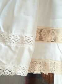 Image 4 of Linen Apron (White x Cream) | Eat Me Ink Me