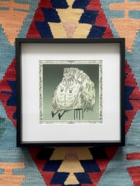 Bird on a chair / framed digital print