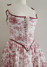 Image 2 of Toile Print Bustier | Eat Me Ink Me