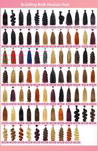 Image 3 of Double Drawn Raw Brazilian Curly Hair Bulk Braiding (1/3/4 Packs)