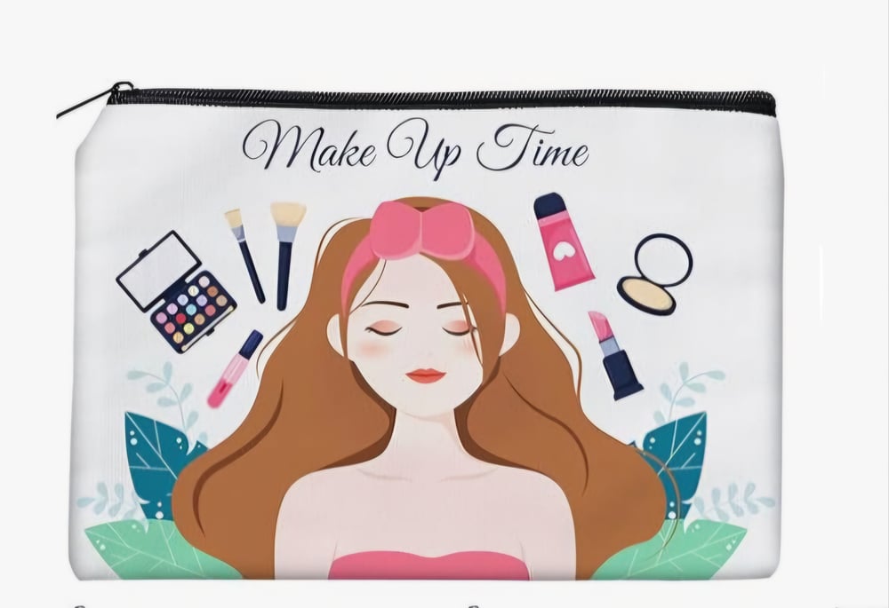 Image of Customizable Zipper Makeup Bag