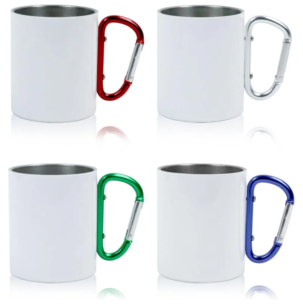 Image of Customized 10oz Stainless Steel Carabiner Mug