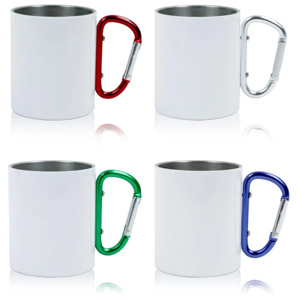 Image of Customized 10oz Stainless Steel Carabiner Mug