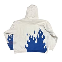 Image 3 of (XXL) White Pirate BLUE Flame "BlueSea" 598