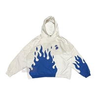 Image 2 of (XXL) White Pirate BLUE Flame "BlueSea" 598
