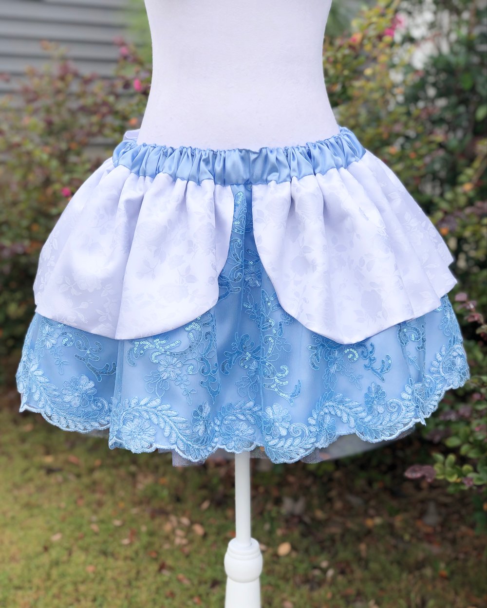 Image of Beaded Sequin on Mesh Cinderella skirt