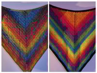 Image 1 of Chunky Rainbow Shawls