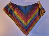 Image 2 of Chunky Rainbow Shawls