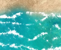 Image 4 of Mixed Ground Caribbean Beachhead - #2460 - 6’ x 4’ plus 