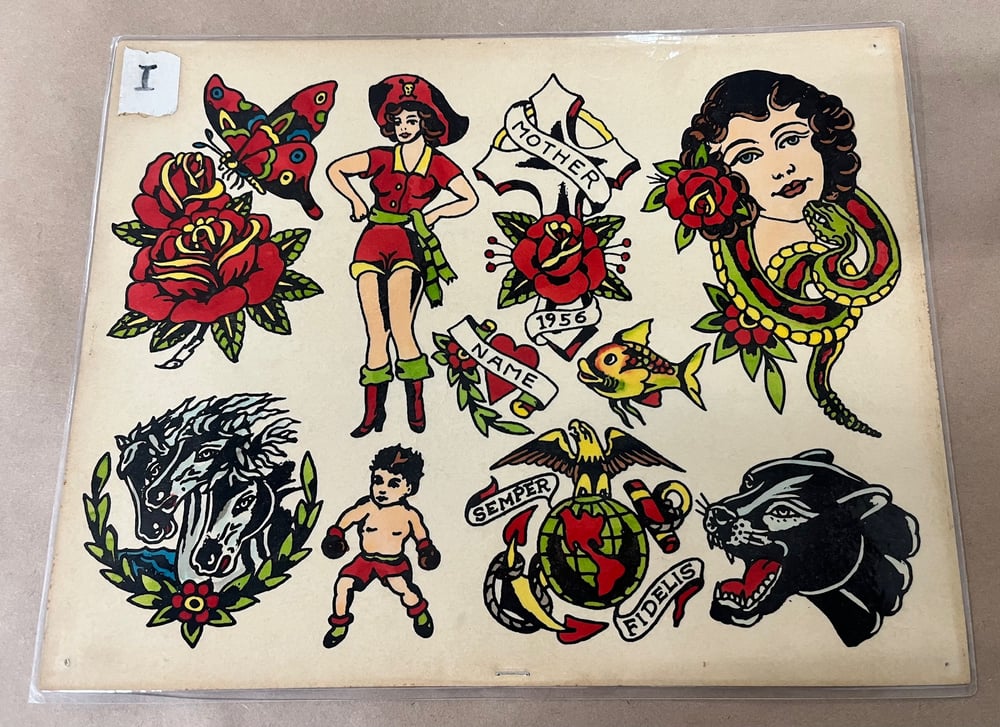 Image of "Jonesy" William Jones Production Tattoo Flash 1940's - Panther