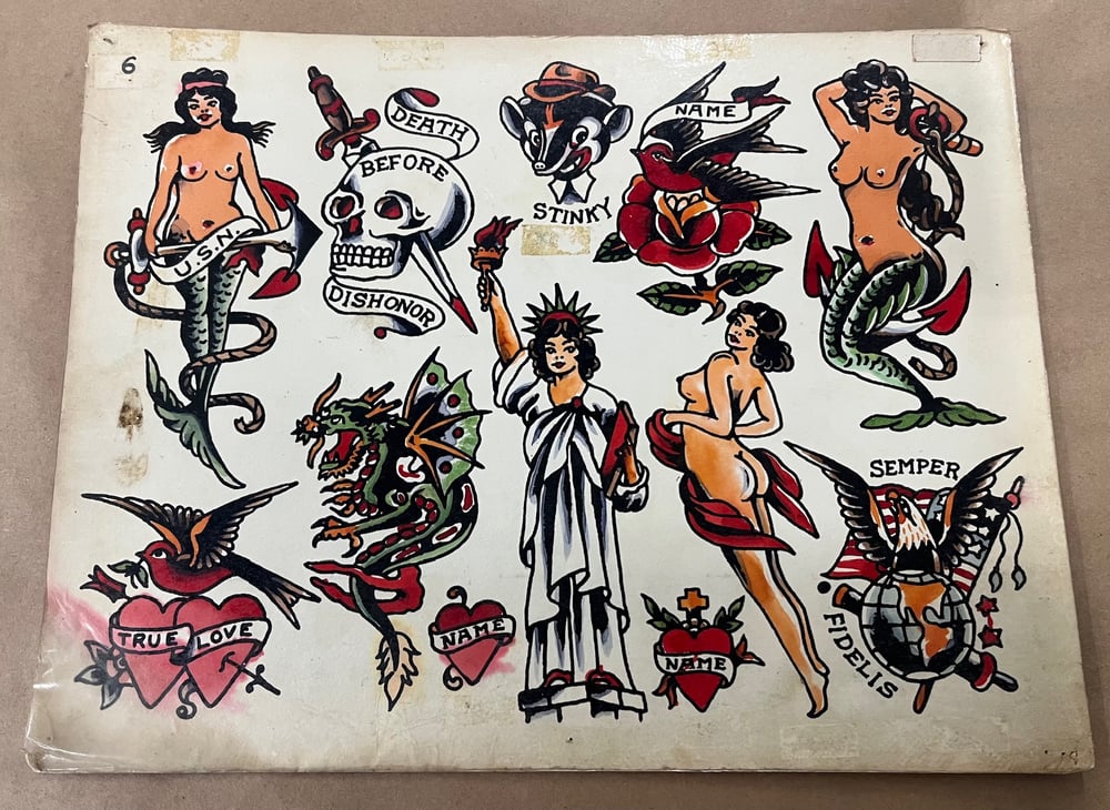 Image of "Jonesy" William Jones Production Tattoo Flash 1940's - Liberty