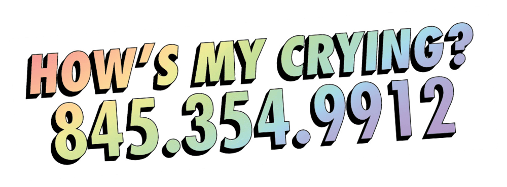 Image of How's My Crying? Sticker or Magnet