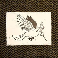 "Key of Return" Linocut Print