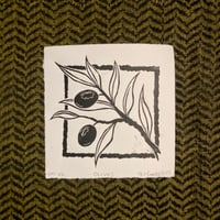 "Olives" Linocut Print