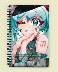 Image 1 of Miku Spiral notebook