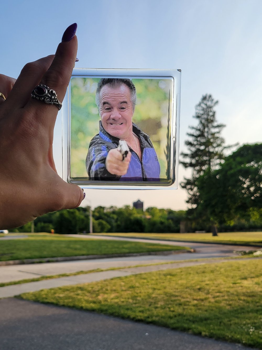 Image of Paulie Walnuts Translucent Square Coasters 🤌