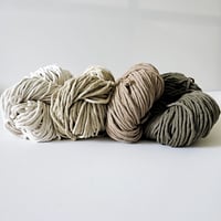 Image 1 of NEW chunky recycled cotton yarn from Argentina, 250 grams hank, available in different colors