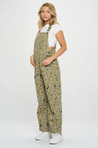 Image 2 of Vera Bird Floral Overalls