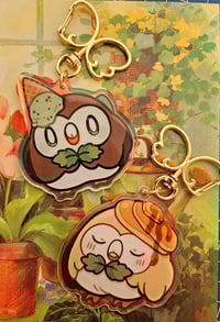 Image 1 of Dessert Rowlie Holographic Acrylic Keychains