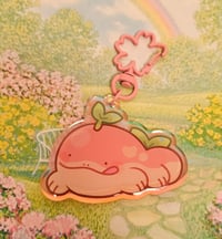 Peach Clodder Holographic Acrylic Keychain
