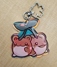 Image 3 of Cherry Spheal Holographic Acrylic Keychain
