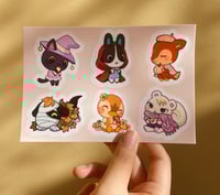 Image 2 of fall animal crossing sticker sheet