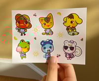 Image 2 of summer animal crossing sticker set