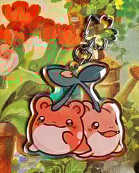 Image 4 of Cherry Spheal Holographic Acrylic Keychain