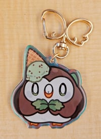 Image 2 of Dessert Rowlie Holographic Acrylic Keychains
