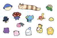 Image 3 of Blorbo 'mon Vinyl Waterproof Sticker Set 1