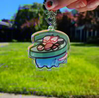 Image 4 of 'Tad Cafe Holographic Acrylic Keychain