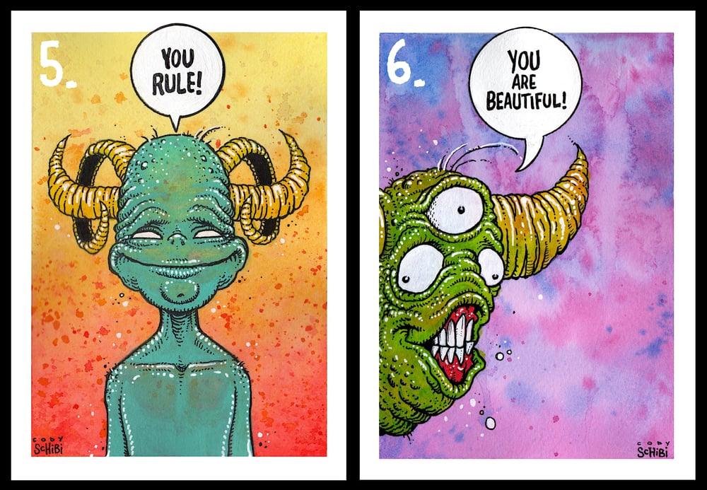 Monster Affirmations! Limited Art Prints