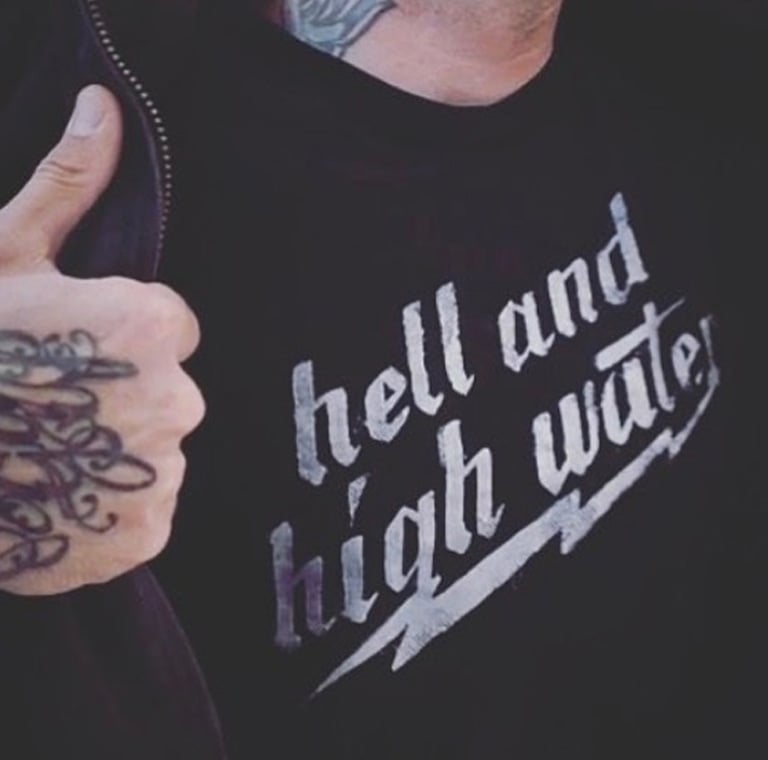 Image of Men's Hell and High Water Logo Tee