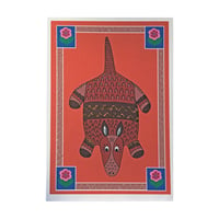 Image 1 of Armadillo Mexican Ornament Card