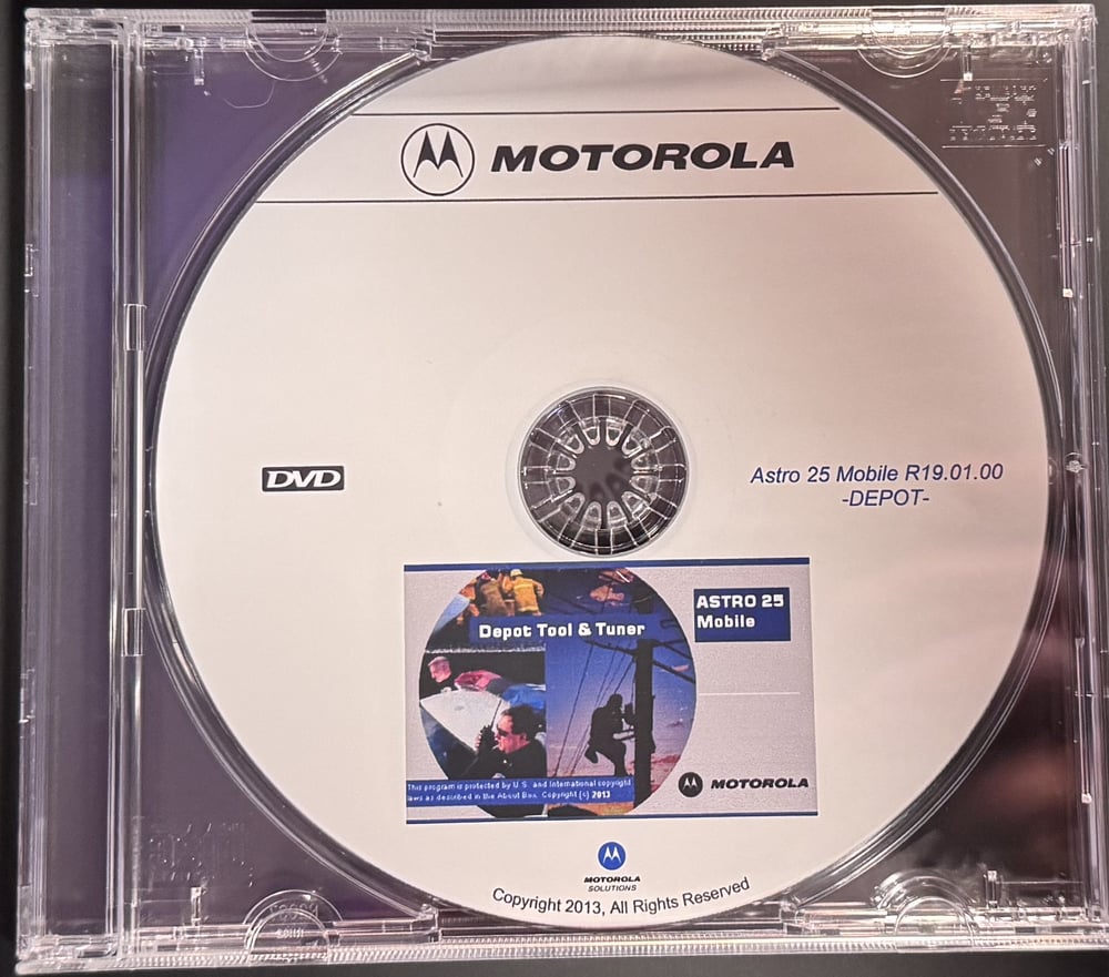 Image of Astro 25 Mobile XTL1500 XTL2500 XTL5000 Depot Programming 19.01.00 RARE!