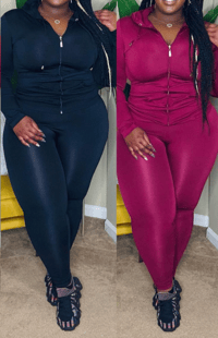 Image 1 of Hoodie Jacket & Leggings Set