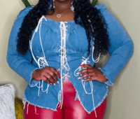 Image 1 of The Denim Tie Shirt 