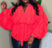 Image 1 of The Ruffled Front Blouse 